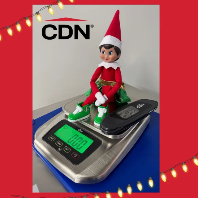 🎄 Greta’s up to her old tricks again! This time she’s perched on the CDN scale — thermometer in hand — claiming she’s “just conducting some quality control. 🍪🌡️

From perfect temps to precise measurements, CDN keeps every kitchen running like Santa’s workshop. 🎅✨
📲 Want tools that even elves trust for accuracy? Contact us to learn more about CDN’s professional thermometers and scales!