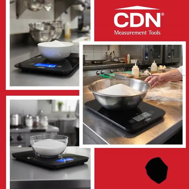 Your food cost called… it wants less guessing 💸😂
Over-portioning adds up fast, and “close enough” measurements can throw off recipes in a big way. A good digital scale is one of the most underrated tools in a profitable kitchen.

👉 Message us to check out CDN digital glass scales for your team!
