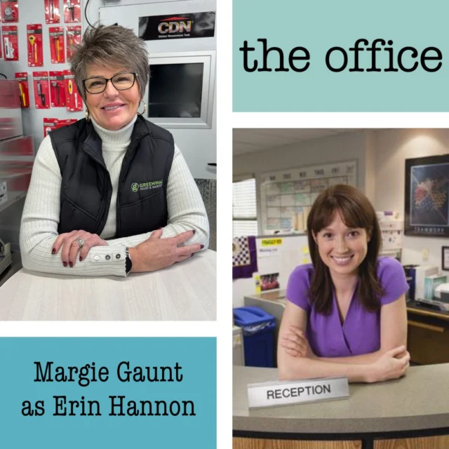 🎬 New day, new cast drop — “The Office” Edition 👀👇

☀️ Meet Margie — our Erin Hannon
The sweetest soul at Greenwald Sales & Marketing. Universally loved, endlessly kind, and occasionally floating in the clouds. Our Sales Lady of the South… and our resident ray of sunshine. ☀️💛

📞😂 Meet Kris — our Kelly Kapoor
But if Kelly actually crushed sales goals instead of gossip.
Loud, funny, fashionably late — and absolutely relentless when she wants something. If “I refuse to take no for an answer” were a person… it’s Kris. And yes, she will call you. Again. 😂📞

💼🔥 Meet Kristy — our Jan Levinson
…but the stabilized, fun version 😅 Short, bubbly, polished, and absolutely here for business. She walks in smiling… and walks out with the deal. 💼🔥

Stay tuned to meet the rest of our Greenwald Sales & Marketing cast! 🎭✨