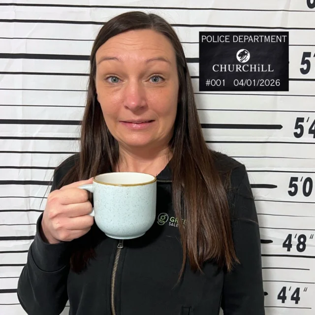 🚨 April Fools Day investigation: These fools didn’t come to play ☕🚨 
 Authorities have identified several members of the Greenwald Sales & Marketing team with exceptional mug taste.☕

Today’s suspects:
Sara York — Crimes of Elegance with Churchill Stonecast
Margie Gaunt — Handle Theft with FOH Artefact
Chuck Kiley — Booked with FOH in hand
Melissa Greenwald — Possession of a Custom Piece with Anchor Hocking

The evidence? Their mug shots. 
👀 Read the full case file in the blog: linked in our bio. 

Stay tuned… more suspects are still under investigation.