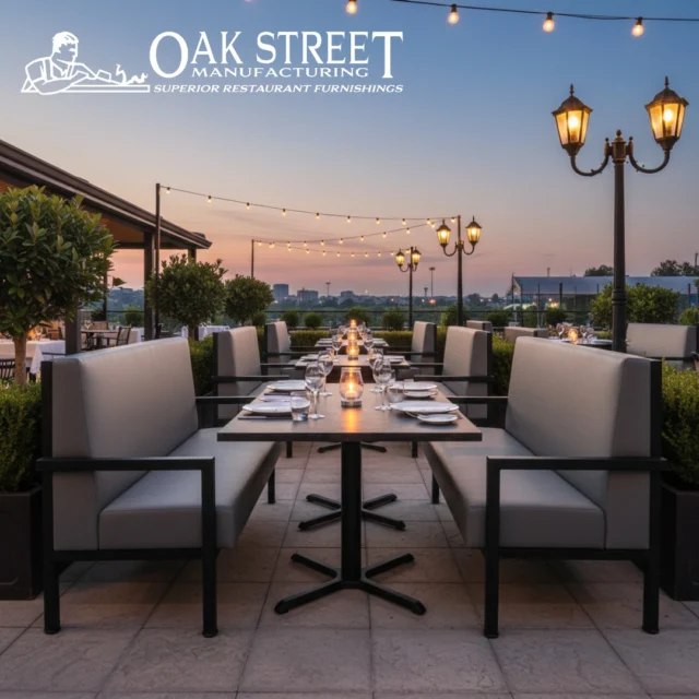 Dreaming of summer evenings like this… 🌇✨
Good food, great company, and a seat you don’t want to leave.

Built for outdoor use, but made for moments like these. Featuring  Reef indoor/ outdoor seating from @oakstreetmfg—designed to keep guests lingering a little longer. Message us to start planning 💚