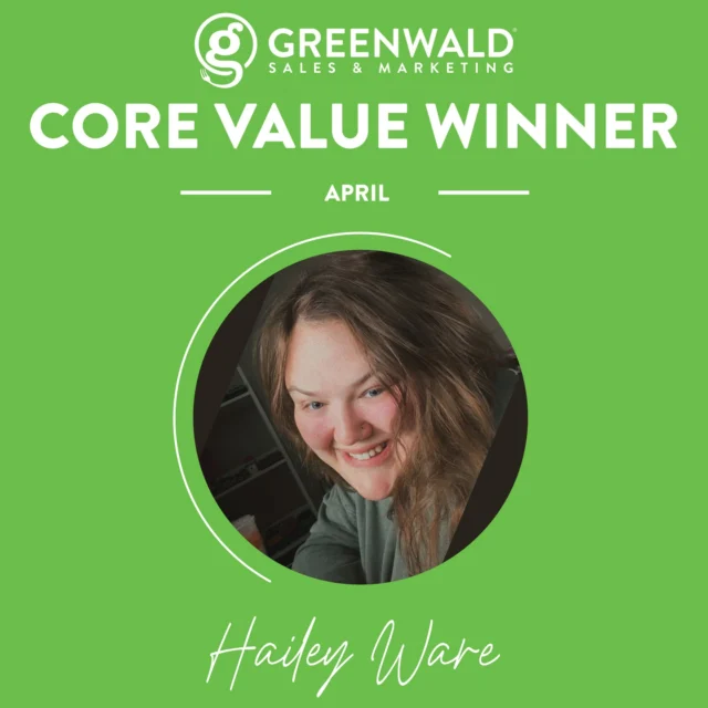 Hailey takes home April’s Core Value recognition 💚
From big-picture thinking to the details that make everything click, she plays a huge role in bringing our marketing to life.

She’s a key part of what keeps things moving—and it shows 🙌
Give her a shout in the comments!