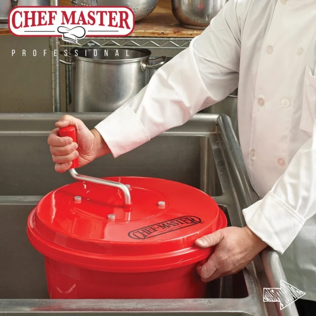 The difference between a great salad and a disappointing one?
Usually about 30 seconds and a whole lot less water. 😅🥗

This Chef-Master 5-Gallon Salad Dryer helps remove excess moisture fast, so your dressings stick where they belong—on the greens, not at the bottom of the bowl.

Let's connect if you'd like to see it in action.