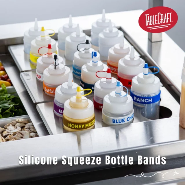 Forget friendship bracelets… @tablecraft_fs Silicone Squeeze Bottle Bands are where it’s at 😉

With so many options to choose from, every sauce gets its perfect match—no mix-ups, no surprises 👀🍽️

Don’t overlook the small details—this is one of those upgrades that quietly changes the whole game. Contact us to learn more 💚