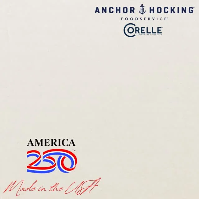 Some traditions never go out of style.

@anchorhockingfoodservice and @corelledining have been part of tables across America for generations, offering products proudly made in the USA that combine durability, reliability, and timeless design.

As America celebrates its 250th birthday, we're proud to recognize brands that continue the tradition of American craftsmanship and manufacturing, helping bring people together—one meal, one gathering, and one table at a time.

Made in America. Built for every occasion. 🇺🇸

Ready to explore Anchor Hocking and Corelle's USA-made solutions? Let's connect.