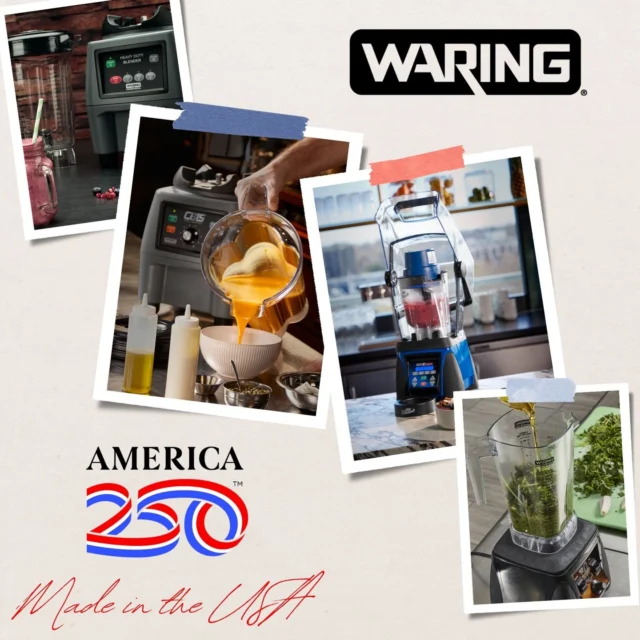 🇺🇸 Happy 250th Birthday, America! 🇺🇸

Some people celebrate with fireworks.
Some celebrate with barbecue.

And somewhere, someone is definitely celebrating with a perfectly blended frozen drink in a @Waringproducts Blender! 

Here's to the innovators, makers, and foodservice pros who keep things moving forward every day.