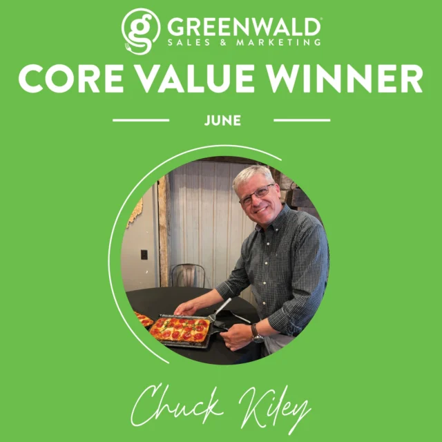 The team has spoken... and the verdict is in.  Chuck Kiley is our June Core Value Award winner!

If you've worked with Chuck, you know exactly why. He's always ready to step up, lend a hand, and do whatever needs to be done without hesitation. His dedication, reliability, and commitment to our team are just a few of the reasons he's being recognized this month.

Congratulations, Chuck! We appreciate everything you do. Help us celebrate him with a comment below! 💚👏
