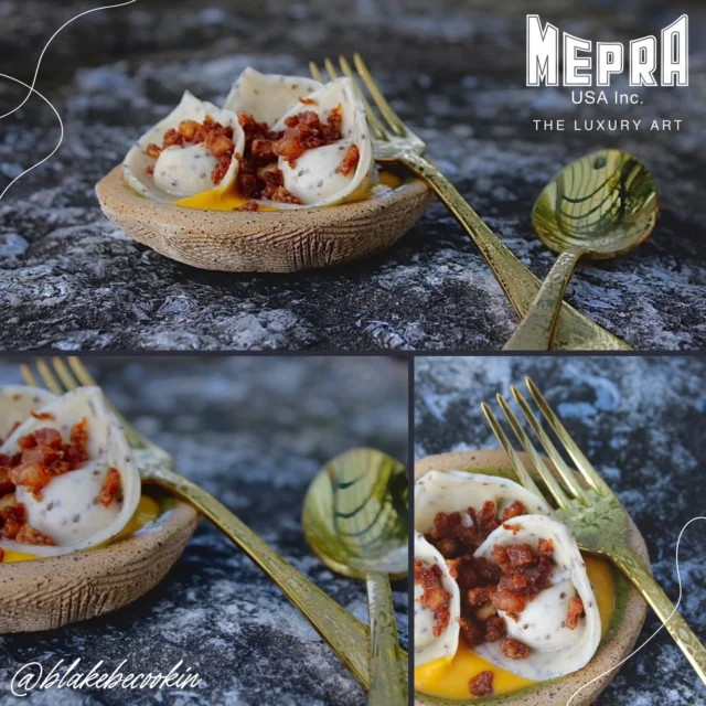 Chef @blakebecookin brought the creativity.
@mepraspa Casablanca Oro brought the elegance. ✨

This gold flatware collection adds just the right amount of style and luxury to an already beautiful presentation.

Message us to discover more.