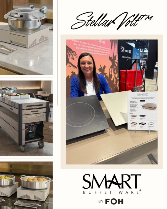 Smart Buffet Ware StellarVolt™ Collection said: “What if buffet presentation actually had freedom?” ⚡🍽️

Whether you're team cordless or team corded, the StellarVolt™ Collection gives you the power to build a buffet that fits your space. Modular pieces create customizable layouts, and the sleek design means your guests might spend more time admiring the setup than choosing their food. (No judgment.) 👀😂

✨ Ready to give your buffet setup a little extra spark? Contact us to learn more!
@fohworldwide