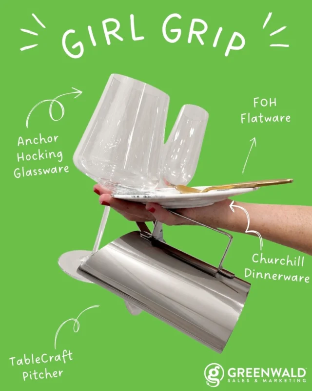 Who needs two trips when you've got the girl grip? 😂💪

Apparently the girl grip can handle just about anything... including a lineup of foodservice favorites.

We're carrying a little bit of everything because that's what happens when you represent some of the best brands in the industry. ✨

The only thing you won't have to carry is the stress of finding the right products. Contact Greenwald Sales & Marketing—we've got the perfect solution waiting for you! 💚