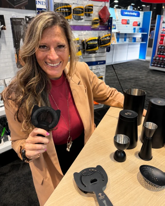 Can we take a moment for the matte black finish? 👀🖤

The @barflybymercer Black Out™ Collection is designed with an ultra-durable coating to resist wear while delivering the performance bartenders count on every day. We just happened to have the perfect volunteer to hold it. 😉

Want to see the collection up close? Let's connect or schedule a visit to our Experience Center.