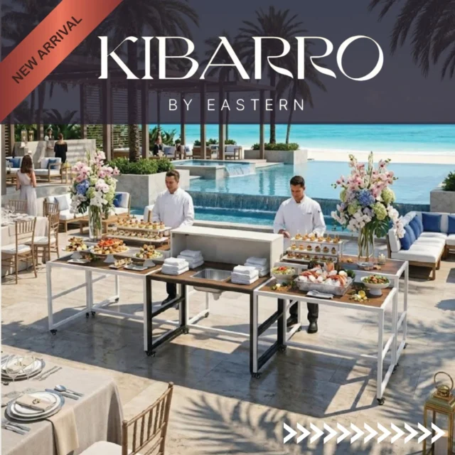 ☀️One collection. Endless possibilities.

Kibarro by @easterntabletop brings together everything from buffet solutions and seating to towel valets, waste receptacles, and more—all designed for elevated outdoor hospitality spaces.

Swipe through to explore a few of the many solutions Kibarro has to offer. 👀
Contact us to learn more.