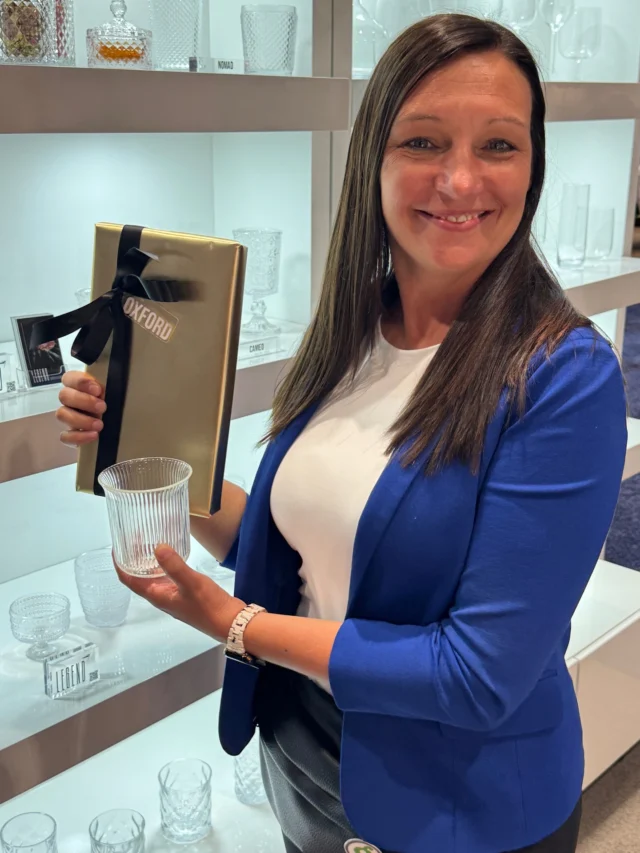 Meet the glass that's making every pour look a little more polished. ✨

Sara's showing off the new Oxford Glass from @hospitalitybrands, featuring elegant vertical fluting that catches the light—and everyone's attention.

👉 What would you pour first?
