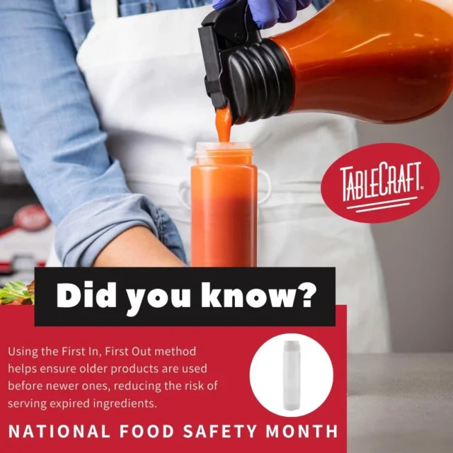 💚 September is National Food Safety Month! Food safety isn't just one step—it's a mindset carried through every stage of food prep and service. That's why we're featuring @tablecraft_fs and the variety of products they offer to help support safer, more efficient kitchen operations. 🍽️

📖 Head to our latest National Food Safety Month blog to explore TableCraft's full collection of food safety solutions and learn how the right tools can help support a safer kitchen. Link in bio.