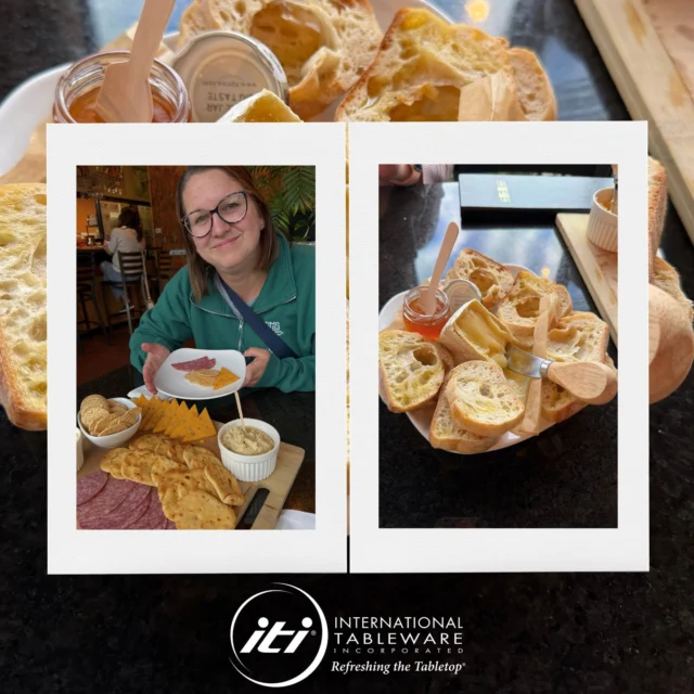 📍 Found in the wild!

Nora caught @international_tableware looking right at home at @findlaywinemerchant in Findlay, Ohio.
Proof that great tabletop products pair perfectly with delicious food... and maybe a glass of wine, too. 🍷😉

DM us to get samples!